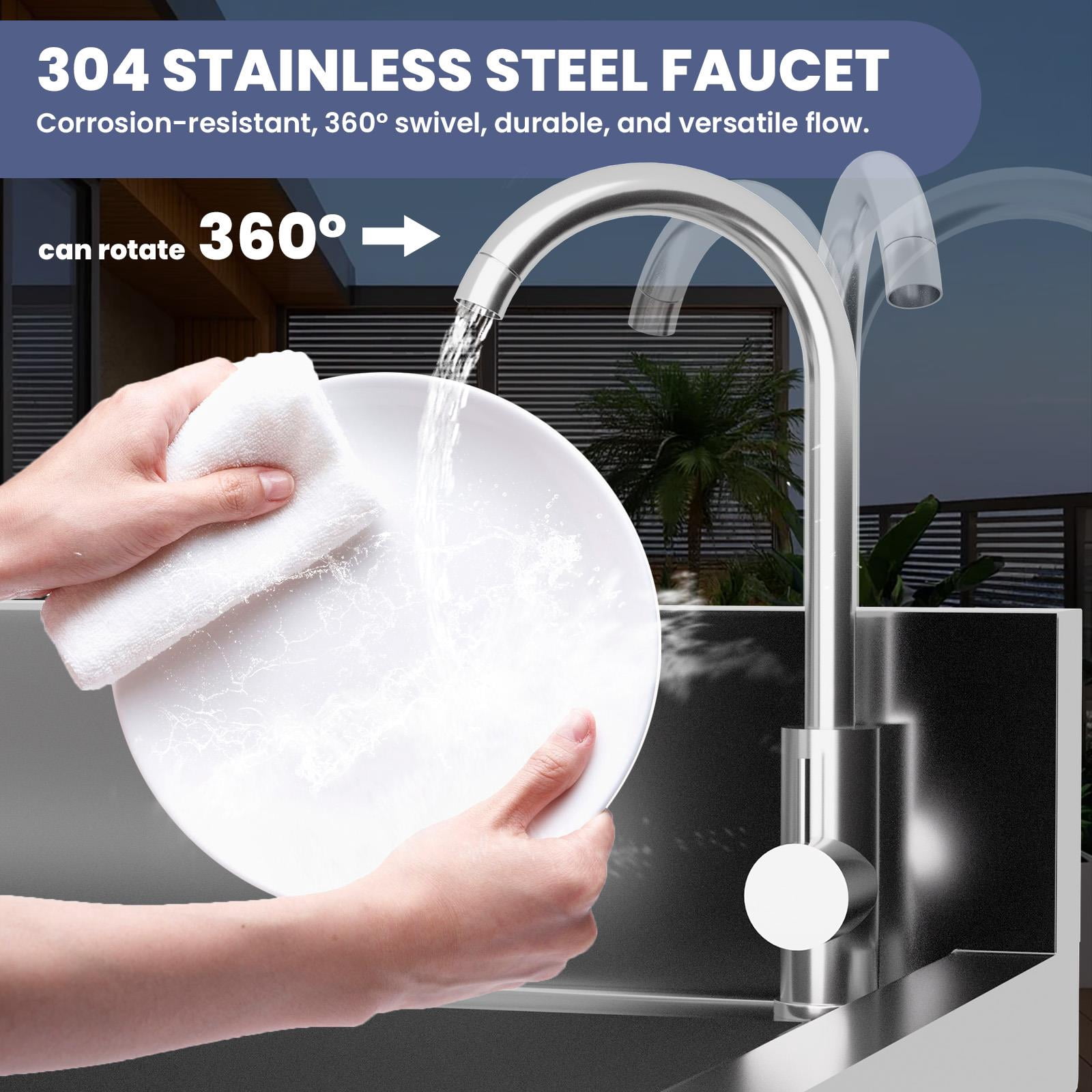 Utility Sink, Commercial Sink, Stainless Steel Sink, Freestanding Sink, Single Bowl Sink, Garage Sink, Kitchen Sink, Laundry Sink, Workshop Sink, Heavy Duty Sink, Rustproof Sink