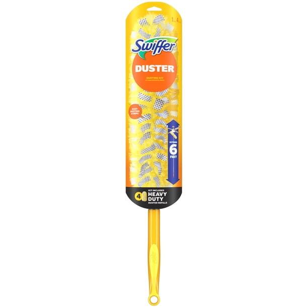 Swiffer, Dusters with Extension Pole, includes 4 refills, 6ft