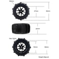 thumbnail image 3 of STARTIST RC Desert Wheels with Paddle Tires Beach Desert Tires Wheels Sand Desert Crawler, 3 of 4