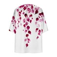 thumbnail image 5 of Hawaii Cardigan for Womens Floral Printed T-Shirt Scooped Neck Tee 3/4 Length Sleeve Tops Baggy Boho Dressy Shirts Comfort Casual Tuncis Tops Vacation Beach Party Clothes Trendy 2025, 5 of 5