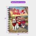 thumbnail image 5 of Be My Valentine's Manx Truck Full of Love Flower Balloon Spiral Bound Journal Cat Lover Kitten Owner Gifts 5x7in Spiral Notebook - 02029, 5 of 5