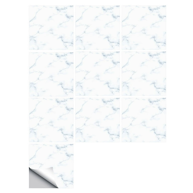 Veki 10 Pieces Marbless Tile Stickers Peel And Stick Waterproof Self  Adhesive Granites Flooring 3D Wall Tile Stickers For Kitchen Bathroom  Living Room Locker Mirror Adhesive 