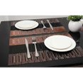 thumbnail image 5 of 6 pcs Non-Slip PVC Placemats (45x30cm) Placemats (Black-Brown), 5 of 5