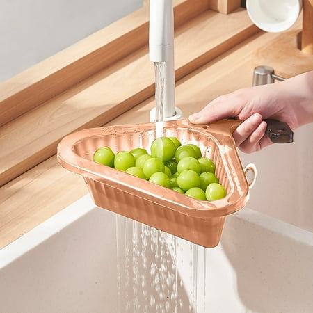 

Yishangzhng Kitchen Transparent Sink Draining Basket Can Be Retractable Adjustment Dry-Wet Separation Filter Basket Leftovers Food Scraps Filter Diffusers for Home Home Decor Living Room