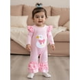 thumbnail image 5 of Miaouyo Infant Baby Girls Fall Romper 0 3 6 12 18 Months Goose Embroidery Long Sleeve Round Neck Full Length Jumpsuit, 5 of 9
