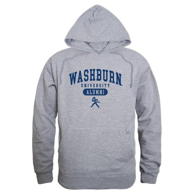W Republic 561-431-HGY-04 Men Washburn Ichabods Alumni Hoodie, Heather Grey - Extra Large