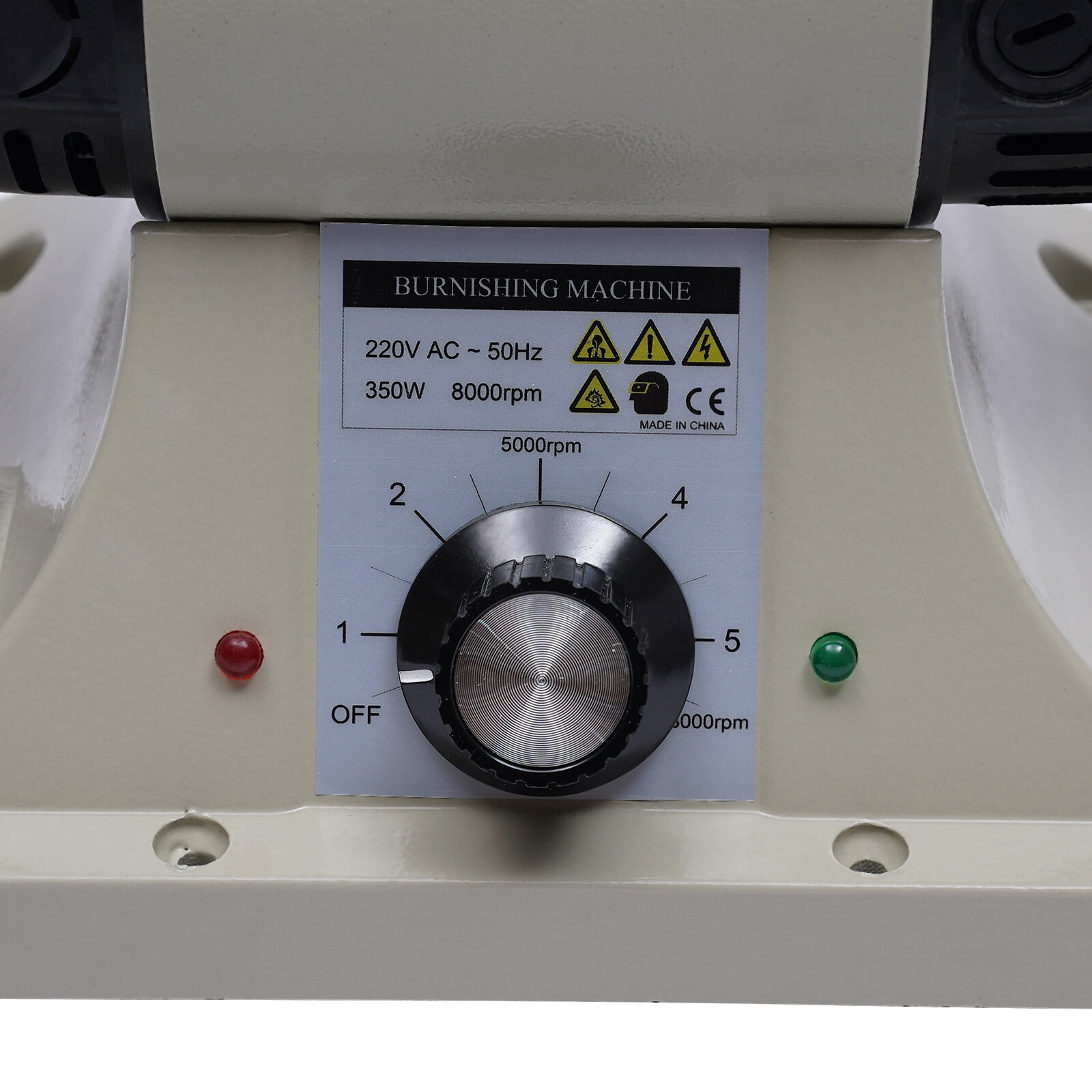 Flkoendmall 350W 8000RPM Electric Leather Polishing Burnishing Leather Edge Grinding Machine