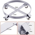 thumbnail image 2 of Garvee Heavy Duty 55 Gallon Drum Dolly, 1000lbs Load Capacity, 0.14" Thickness, Steel Frame with 4 Universal Wheels, Non-Tipping Barrel Caddy for Efficient Warehouse Drum Handling, 4 Packs, 2 of 7