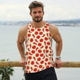 thumbnail image 6 of Gukieu Tomatoes And Chili Print Men's Quick Dry Fitness Vest, Round Neck Sleeveless Fitness Bodybuilding Top-XX-Large, 6 of 7