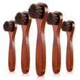 thumbnail image 7 of Ettsollp Shoes Scrubbing Brush with Soft & Fine Mane Bristle Long Wooden Handle Rounded Head Cleaning Brush for Leather Shoes Sneakers Insole Socks Laundry Supplies, 7 of 7