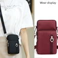 thumbnail image 4 of Bolso bandolera de viaje Vhermosa para teléfono móvil mujer pulsera deportiva, 4 of 5
