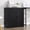 Filing Cabinets + 3-4 Shelves + Black + Office + Door Locks + Steel, variant on Metal Storage Cabinet with Locking Doors and Adjustable Shelf, Folding Filing Storage Cabinet , Folding Storage Locker Cabinet for Home Office,School,Garage, Black