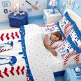 thumbnail image 5 of meiyoeat Ice Cream Drip Monogram M 7 Pieces Full Size Bedding Sets,Abstract Baseball Print Full Size Bed in a Bag For Boys,Reversible, 5 of 7