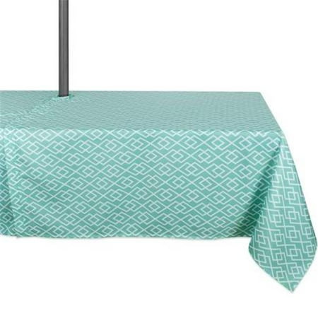 

Aqua Diamond Outdoor Tablecloth With Zipper 60x120 inch