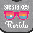 thumbnail image 4 of Inktastic Siesta Key Florida Beach Trip Girls Baby Bib, 4 of 4