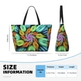 thumbnail image 4 of Xecao Hippie Style for versatile beach bag for women includes zipper pockets and waterproof material, ideal for vacations and adventures., 4 of 7