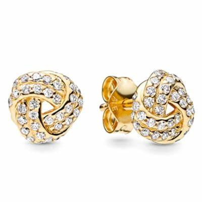 PENDIENTES PLATA ESTERLIA SHINA NUEDO DEL AMOR 876