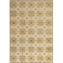 SAFAVIEH Martha Stewart Kader Floral Area Rug, Taupe/Cream, 3'3" x 5'3"