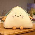 thumbnail image 2 of Comida de imitación, sándwich, pastel, juguete de peluche, bonito muñeco de peluche de pan, almohada suave, cojín para sofá cama, regalo de cumpleaños para niños y niñas, 2 of 9