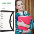 Shell Finish On Compact Homoyoyo Reusable Black Plastic Binder Shell with Buckle for Secure ...