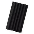 thumbnail image 2 of Polyester Fabric Shower Curtain, Tight Wiring Black Fabric Shower Curtain Soft Touch Soft Texture  For Bathroom, 2 of 8