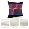 thumbnail image 4 of Dark Star Sky Print Fun Cushion Cover Novelty Throw Pillow Case" Outdoor Sofa Couch Living Room Single, 4 of 5