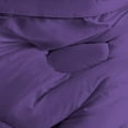 thumbnail image 4 of 600TC- 1 Piece Luxury Round Circle Design Comforter, 300 GSM All Season, 100% Egyptian Cotton - OverSized King Plus Size ( 120" x 128" ) Inches, 1Pc Comforter Only, (Solid Purple), 4 of 7