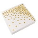 thumbnail image 1 of KAKOWELY 50 servilletas desechables de lunares para bodas, cenas, fiestas, hoteles y restaurantes (doradas), 1 of 4