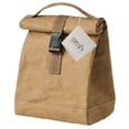 thumbnail image 5 of OMH Organize My Home Eco Friendly Reusable Roll Down Lunch Tote Bag (Brown), 5 of 6
