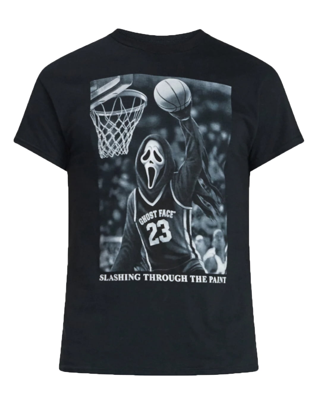 Men's Ghost Face Slashing Basketball Graphic T-Shirt - Medium