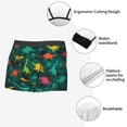 thumbnail image 3 of Pofeuu Colorful Dinosaurs Print Men’s Boxer Briefs, Moisture-Wicking Underwear, Regular,Trunk-Small, 3 of 5