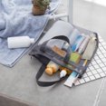 thumbnail image 4 of Pompotops Large Storage Bags Travel Beach Bag Storage Bag Portable Outdoor Wash Swimming Bag Mesh Storage Bag Travel Bag, gray, 4 of 9