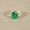 Yellow Plated, variant on Princess Cut Emerald Half Eternity Band, Channel Set Emerald Stackable Ring, 925 Starling Silver Emerald Wedding Band, May Birthstone Ring, Bar Design Ring, Anniversary Gift