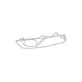 thumbnail image 4 of New Genuine Nissan Finisher-Front Bumper 622573SH0B / 62257-3SH0B OEM, 4 of 10