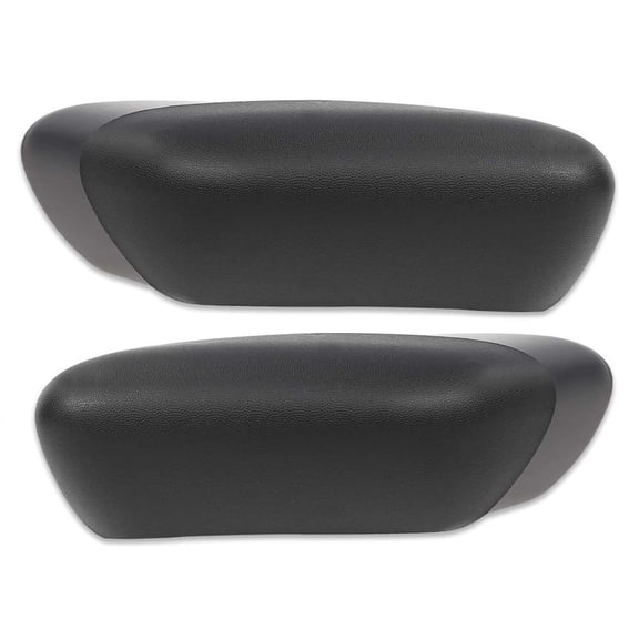 CROSSDESIGN Black Running Board Side Step Bar End Cap Cover Set Fit for 2004-2014 Ford F150