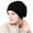 Black, variant on Dyfzdhu Women Rose India Lace Stretch Turban Hat Knitting Hair Loss Head Scarf Wrap