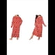 thumbnail image 2 of Camisón de Larga para Mujer, Estampado, Camiseta, Vestido de Dormir Alce - Rojo XXL, 2 of 6
