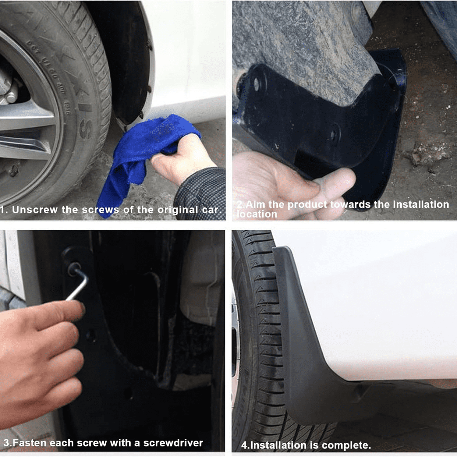 Mud Guard Mud Flaps Guards Splash All Weather Guard Mud for 2015-2023 Chevy Colorado Mudguards Mudflaps Guards Front & Rear Set of 4
