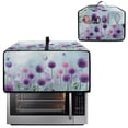 thumbnail image 2 of Renewold Small Appliance Cover for Toaster Oven with Accessory Pockets Stain-Resistant Dust-Proof Microwave Oven Small Appliance Cover Case, 20.5 x 16.5 x 10 Inches, Dandelion Butterfly Violet, 2 of 7