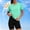 #004-Mint Green, variant on Womens UPF 50 Plus Sun Protection Short Sleeve Top Ice Silk Quick Dry Stretchy for Running Hiking Yoga Summer Gift