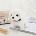 thumbnail image 3 of Realistic Plush Maltese Dog, Stuffed Animal Puppy Dog Toys, for Birthday, 3 of 3