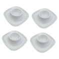 thumbnail image 1 of 4 piezas de contenedores para guardar huevos, prácticos, fáciles de limpiar y versátiles. Cuadrado blanco, 1 of 9