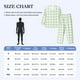 thumbnail image 4 of Balery Green Checkboard Pijama para Hombre de Dos Piezas con Manga Larga, Conjunto de Dormir y Descanso Suave con Bolsillos-Large, 4 of 7