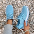 thumbnail image 6 of Domzle 2026 Orthopedic Shoes for Women Arch Support Non Slip Slip on Running Shoes Breathable Knitted Mesh Stretch Hiking Shoes Soft Shoes Blue, 6 of 7