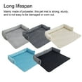 thumbnail image 3 of Household Winter Pet Plush Mat Bedroom Sofa Couch Floor Pad Small Medium Animal Resting Sleeping Warm Bed Washable Dark Grey 90x90cm, 3 of 10