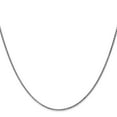 thumbnail image 3 of FJC Finejewelers 14 kt White Gold Solid Bright Cut Spiga Chain 24 Inches x 1.2 mm, 3 of 7