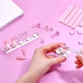 thumbnail image 2 of RAGUPEL Press on Nails Stand: Clear and Pink Nail Holder for Painting Nails,Stands for Art Display Practice,Magnetic Clear Glitter Flower Fake Holders with Reusable Adhesive Putty for Home Salon Diy, 2 of 7