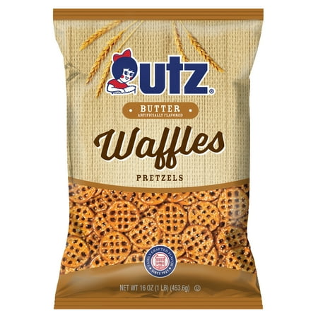 Utz Butter Waffles Pretzels, 16 oz Bag