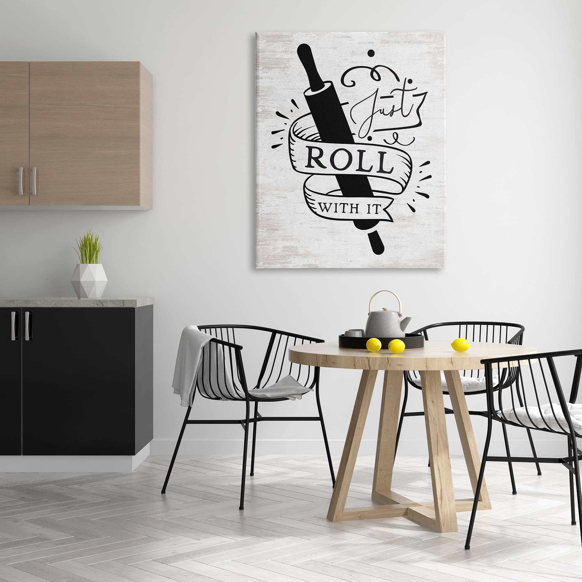 Stupell Industries Roll With It Kitchen Food & Beverage Painting Gallery Wrapped Canvas Print Wall Art, 36 x 48