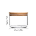 thumbnail image 4 of Caja de almacenamiento de alimentos con tapa de vidrio contenedor de polvo de mantenimiento fresco olla sellada multifuncional hogar restaurante Organizadores de utensilios de cocina 12*12*8cm Bewildely HA066917-02, 4 of 6